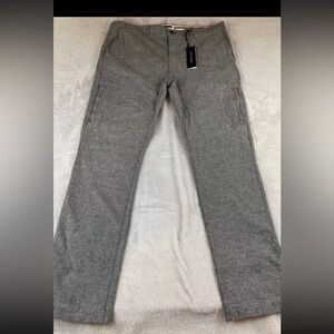 Nifty Genius Straight Leg Regular Fit Gray Dress Pant 40x34